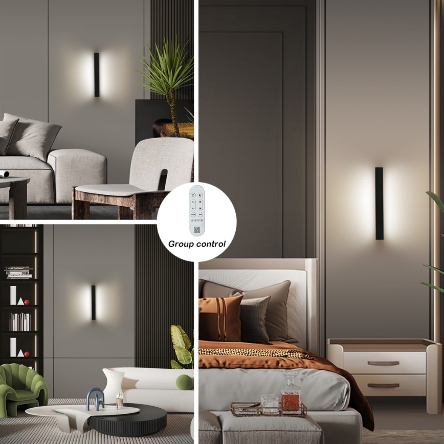 Immax NEO 07247L - LED Dimbar vägglampa utomhus LINK LED/40W/230V Wi-Fi Tuya IP44 + fjärrkontroll