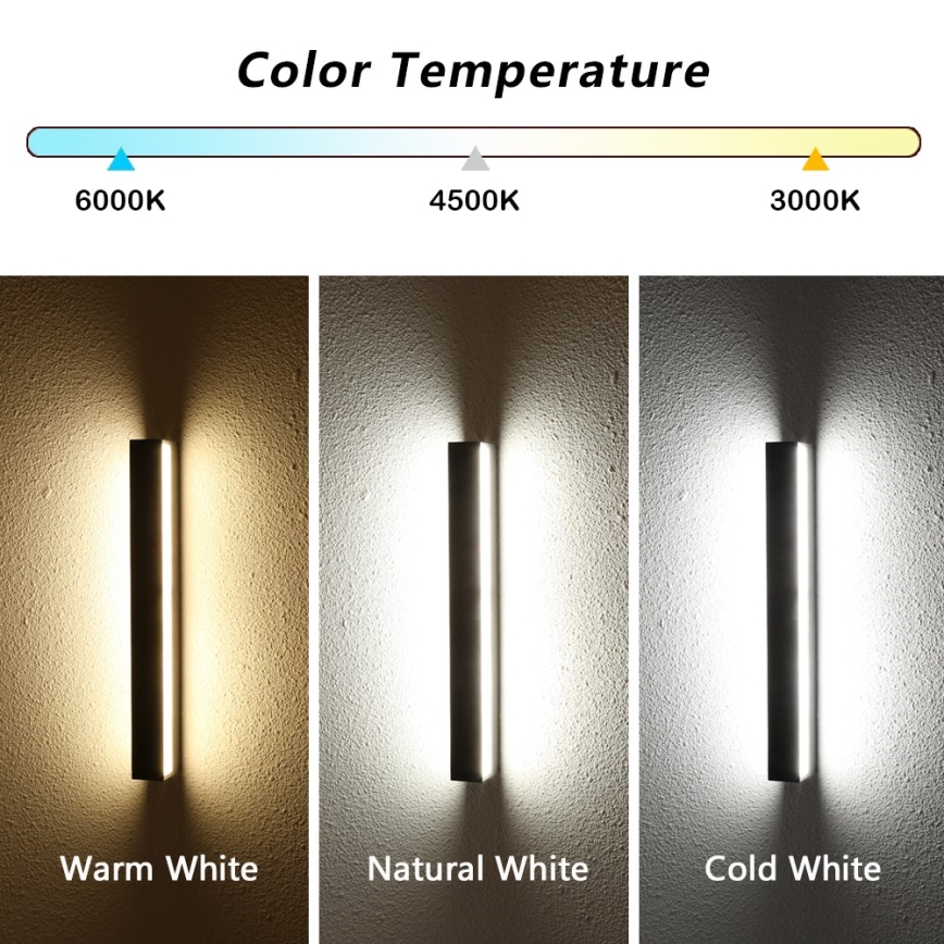 Immax NEO 07247L - LED Dimbar vägglampa utomhus LINK LED/40W/230V Wi-Fi Tuya IP44 + fjärrkontroll