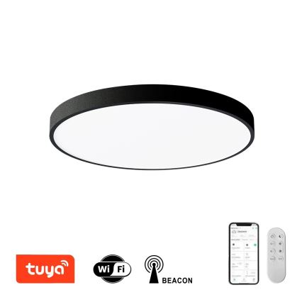 Immax NEO 07249L - LED Dimbar taklampa NEO LITE SEMPLICI LED/48W/230V 3000-6000K Wi-Fi Tuya svart + fjärrkontroll