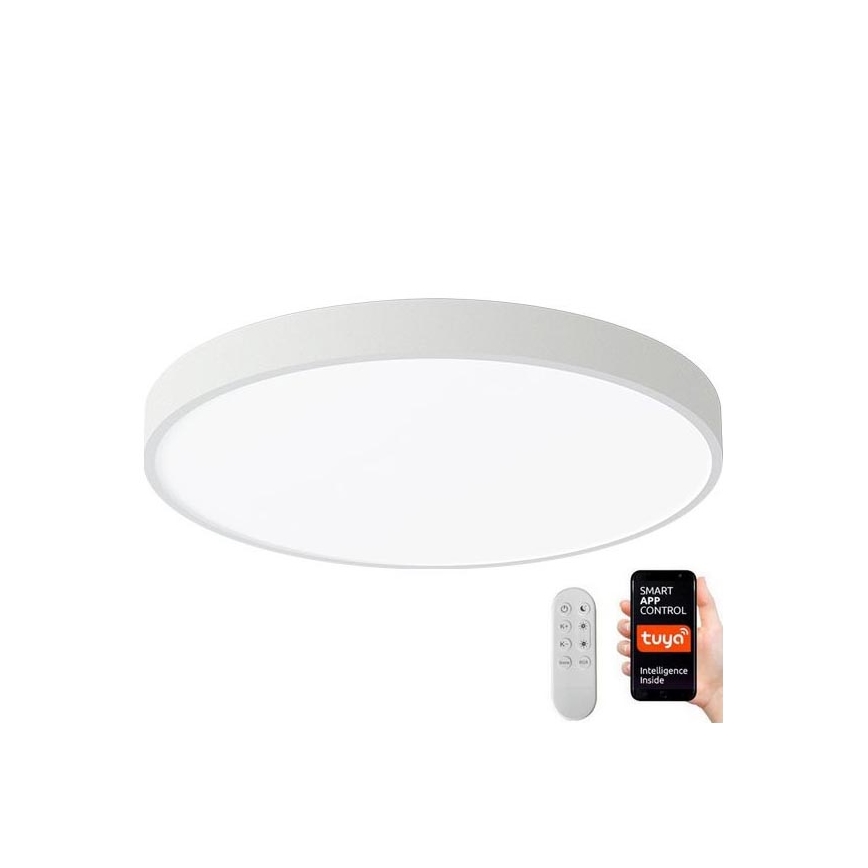 Immax NEO 07251L - LED Dimbar taklampa NEO LITE SEMPLICI LED/36W/230V 3000-6000K Wi-Fi Tuya vit + fjärrkontroll