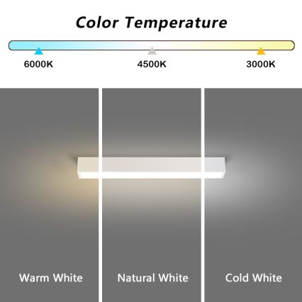 Immax NEO 07257L - LED dimbar taklampa NEO LITE LUNGO LED/20W/230V 3000-6000K Wi-Fi Tuya vit + fjärrkontroll