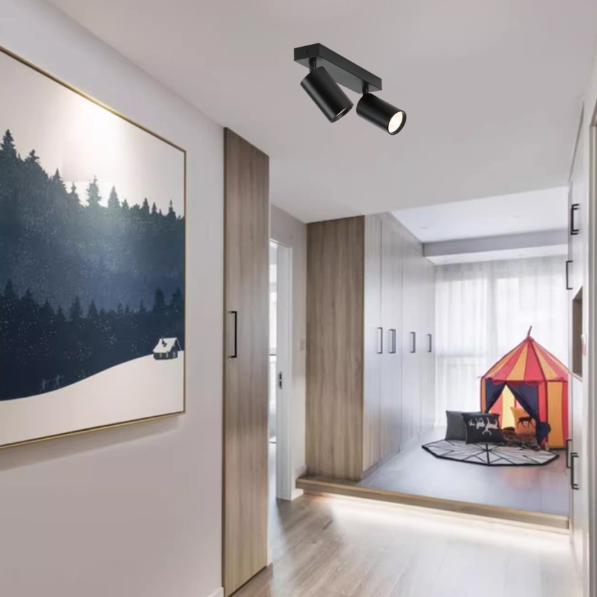 Immax NEO 07262W - LED RGB+CCT Dimbar spotlight NEO LITE PUNTO 2xGU10/6W/230V Wi-Fi Tuya