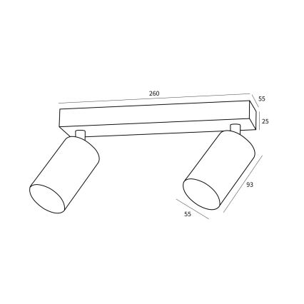 Immax NEO 07263Z - LED RGB+CCT Dimbar spotlight NEO PUNTO 2xGU10/4,8W/230V Tuya