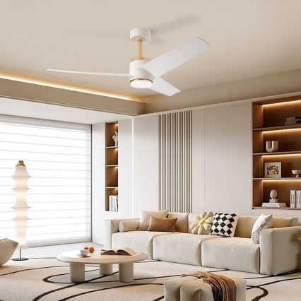 Immax NEO 07281L - LED+CCT Dimmbar takfläkt BEAUTY LED/18W/230V 3000/4000/6000K Wi-Fi Tuya Ø 132 cm + fjärrkontroll