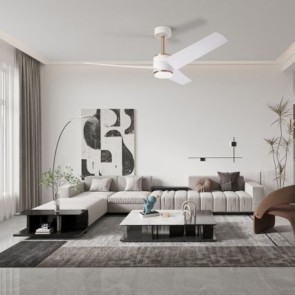 Immax NEO 07281L - LED+CCT Dimmbar takfläkt BEAUTY LED/18W/230V 3000/4000/6000K Wi-Fi Tuya Ø 132 cm + fjärrkontroll