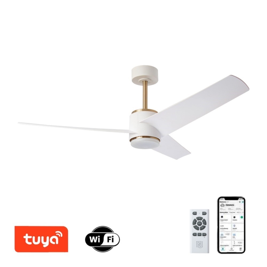 Immax NEO 07281L - LED+CCT Dimmbar takfläkt BEAUTY LED/18W/230V 3000/4000/6000K Wi-Fi Tuya Ø 132 cm + fjärrkontroll