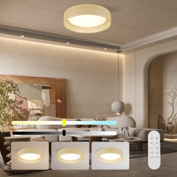 Immax NEO 07289L - LED+CCT Dimbart takarmatur LONA LED/36W/230V 3000-6000K Wi-Fi Tuya Ø 45,5 cm + fjärrkontroll