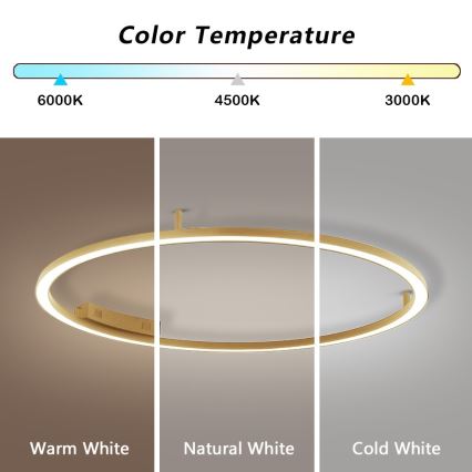 Immax NEO 07290-120G - LED+CCT dimbar takarmatur FINO LED/55W/230V 2700-6500K Tuya diam. 120 cm + fjärrkontroll