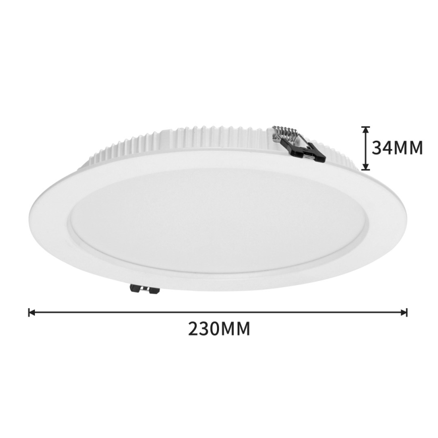 Immax NEO 07294L - Dimbar infälld LED-takarmatur DOWN LED/36W/230V Wi-Fi Tuya pr. 23 cm vit