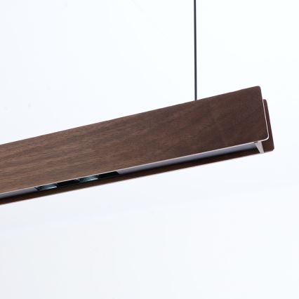 Immax NEO 07302L - LED-dimbar pendellampa på vajer MADEIRA LED/44W/230V Wi-Fi Tuya 202 cm valnöt + fjärrkontroll