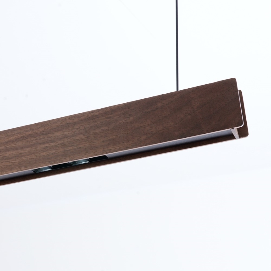 Immax NEO 07302L - LED-dimbar pendellampa på vajer MADEIRA LED/44W/230V Wi-Fi Tuya 202 cm valnöt + fjärrkontroll