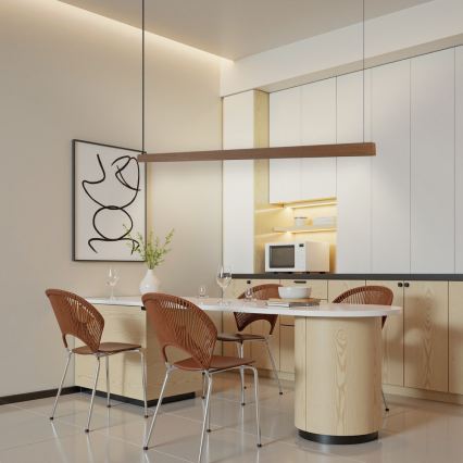 Immax NEO 07304L - LED-dimbar takpendel på vajer MADEIRA LED/33W/230V Wi‑Fi Tuya 152 cm ek + fjärrkontroll