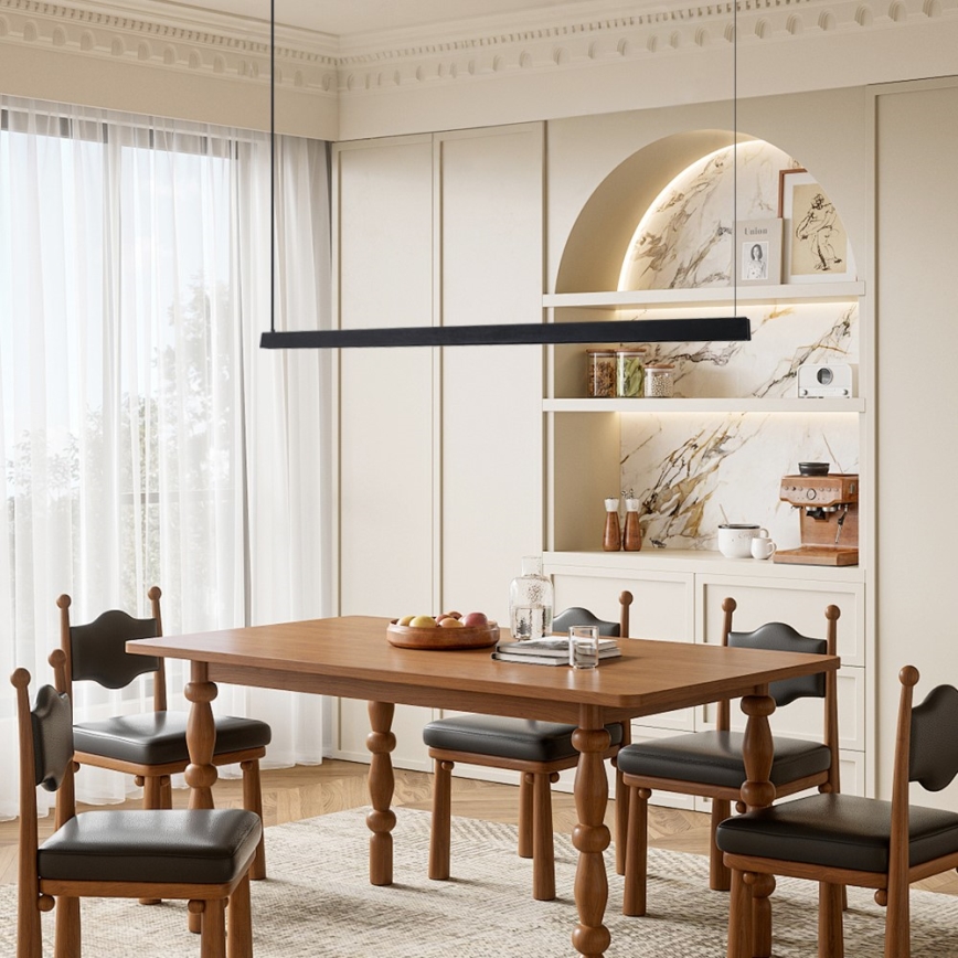 Immax NEO 07308L - LED-dimbar taklampa på vajer MADEIRA LED/44W/230V Wi-Fi Tuya 202 cm svart + fjärrkontroll