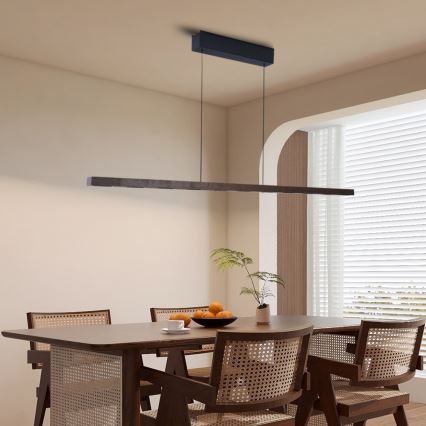 Immax NEO 07309L - LED Dimbar hänglampa på vajer med sensor MADEIRA LED/37W/230V 157 cm valnöt