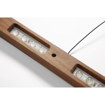 Immax NEO 07309L - LED Dimbar hänglampa på vajer med sensor MADEIRA LED/37W/230V 157 cm valnöt
