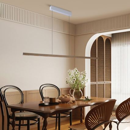 Immax NEO 07310L - Dimmbar LED-pendellampa på vajer med sensor MADEIRA LED/37W/230V 157 cm ask