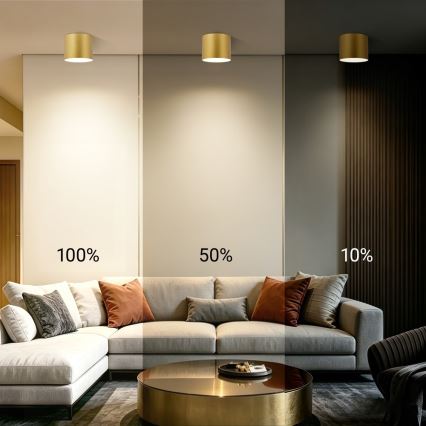 Immax NEO 07318L - LED dimbar taklampa RONDATE LED/32W/230V Ø 16,5 cm Wi-Fi Tuya guld