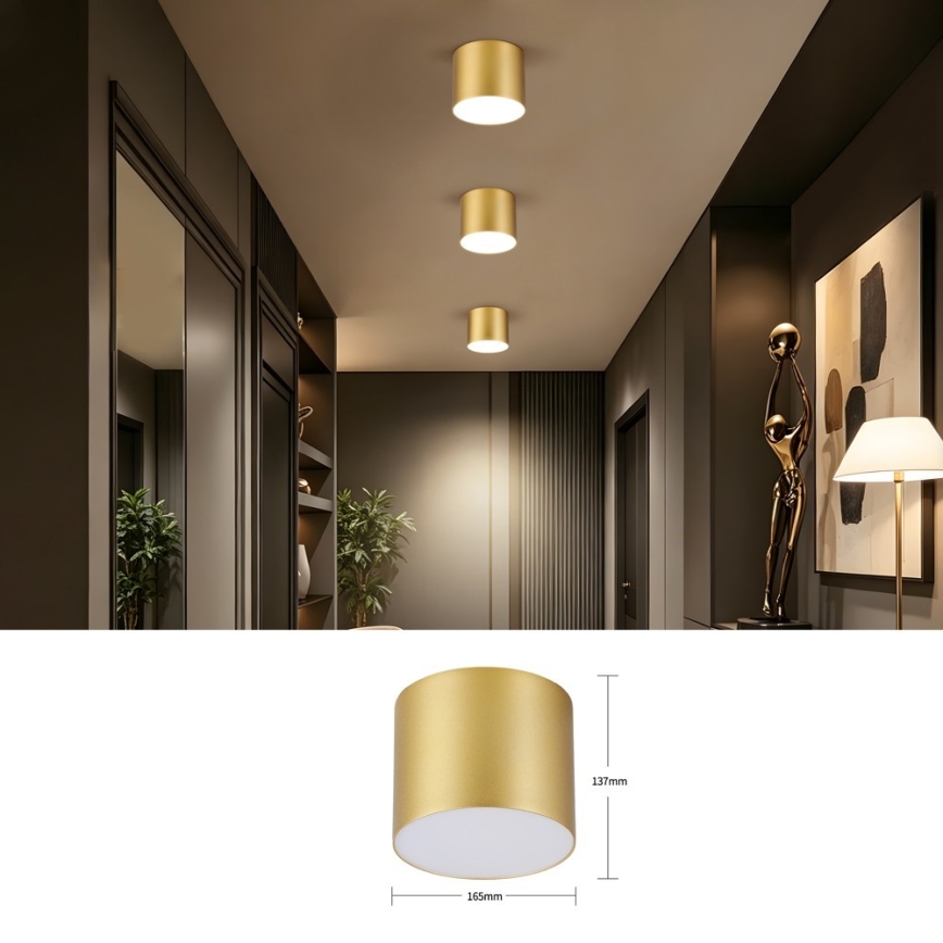 Immax NEO 07318L - LED dimbar taklampa RONDATE LED/32W/230V Ø 16,5 cm Wi-Fi Tuya guld