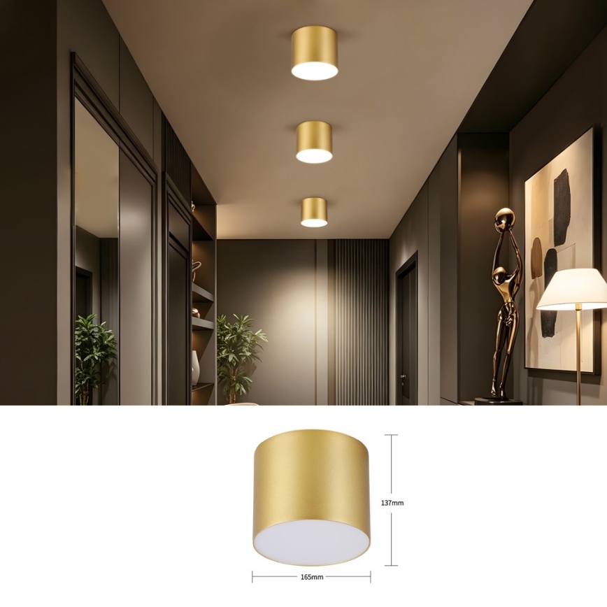 Immax NEO 07318L - Dimbart LED-takarmatur RONDATE LED/32W/230V Ø 16,5 cm Wi-Fi Tuya guld