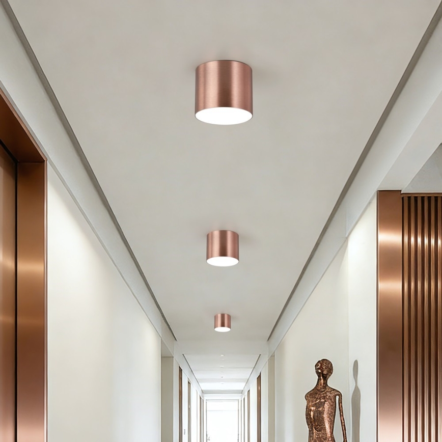 Immax NEO 07319L - Dimmbar LED-takarmatur RONDATE LED/18W/230V Ø 11,5 cm Wi‑Fi Tuya roséguld