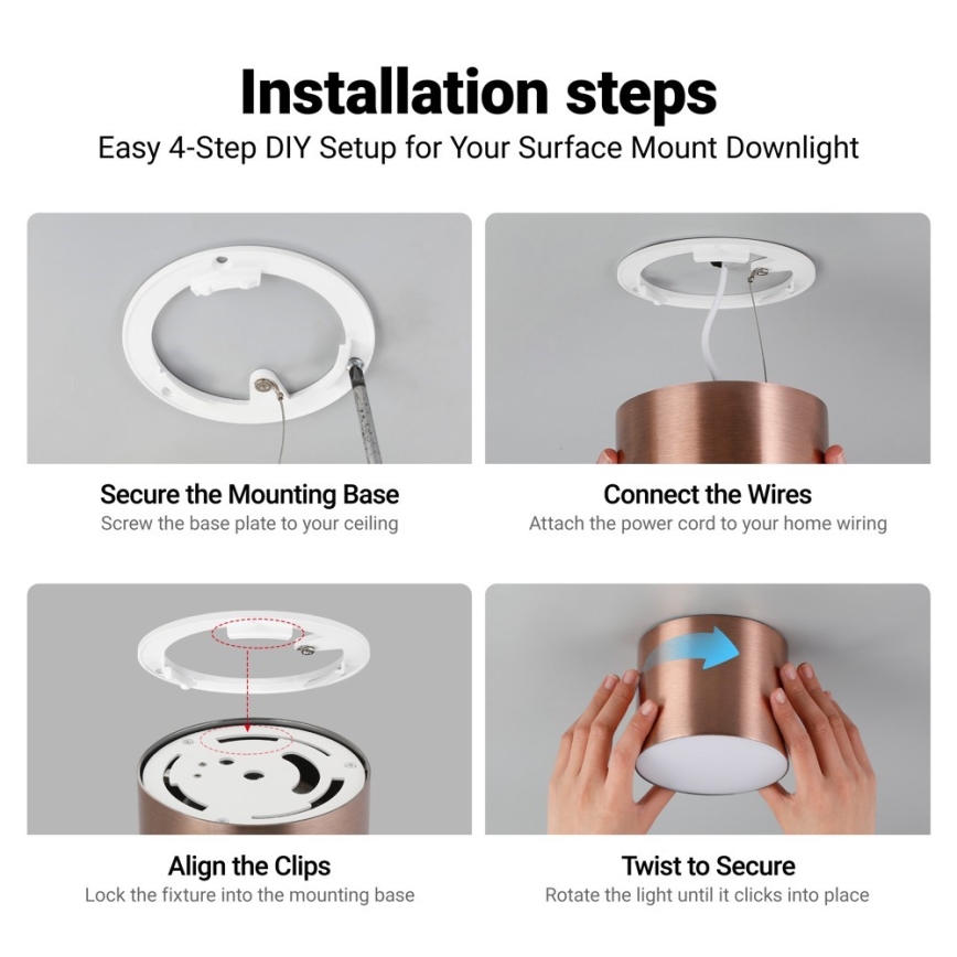 Immax NEO 07320L - Dimbart LED-takarmatur RONDATE LED/32W/230V Ø 16,5 cm Wi-Fi Tuya roséguld