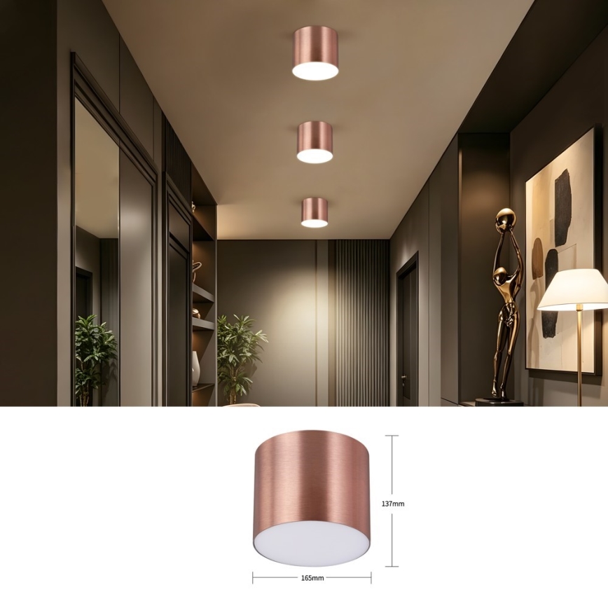 Immax NEO 07320L - Dimbart LED-takarmatur RONDATE LED/32W/230V Ø 16,5 cm Wi-Fi Tuya roséguld