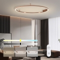 Immax NEO 07325-120C - LED dimbar taklampa FINO LED/72W/230V 120 cm Tuya roséguld + fjärrkontroll