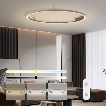 Immax NEO 07325-120C - LED dimbar taklampa FINO LED/72W/230V 120 cm Tuya roséguld + fjärrkontroll
