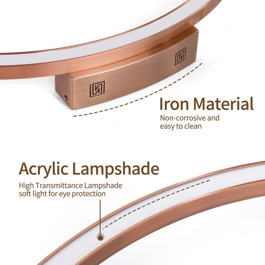 Immax NEO 07325-120C - LED dimbar taklampa FINO LED/72W/230V 120 cm Tuya roséguld + fjärrkontroll