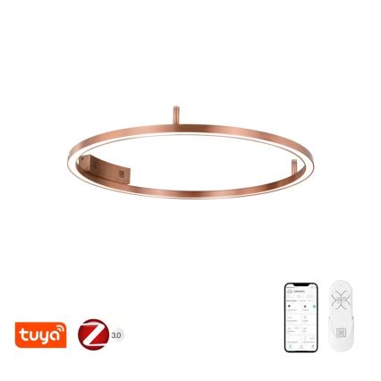 Immax NEO 07326-80C - LED dimbar taklampa FINO LED/55W/230V 80 cm Tuya roséguld + fjärrkontroll