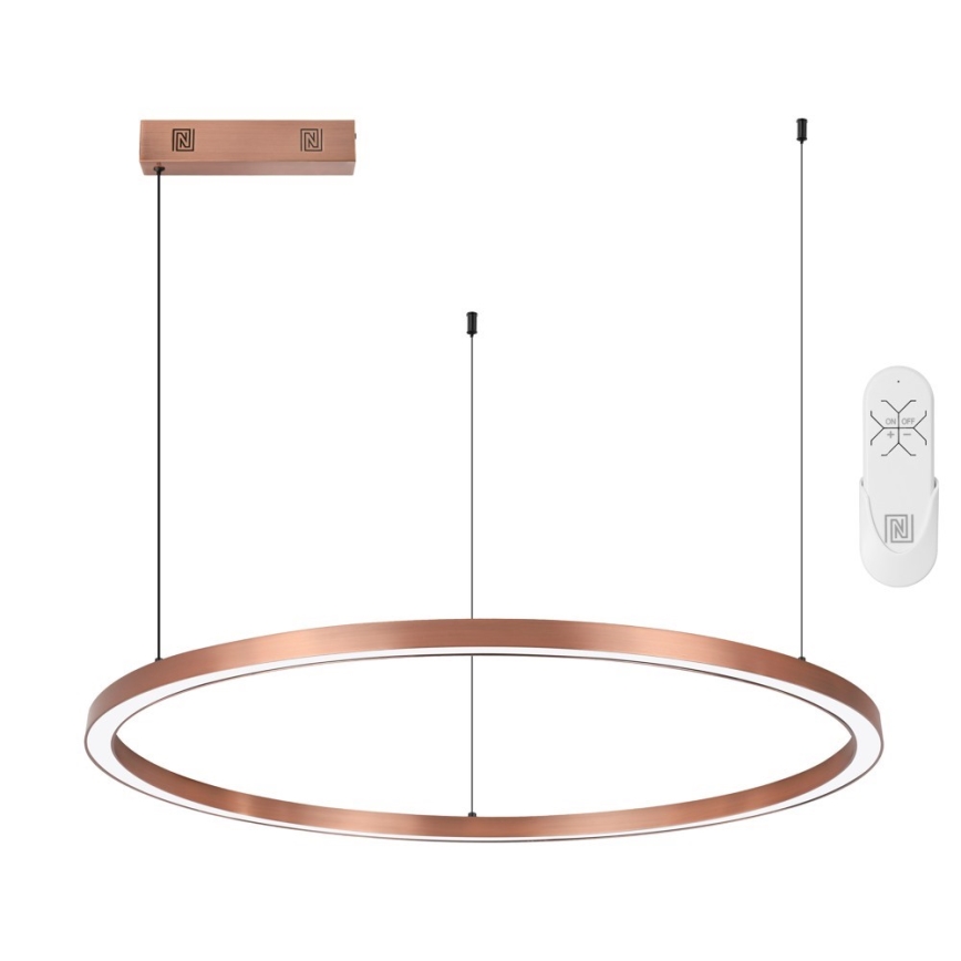 Immax NEO 07327L - dimbar LED-pendel på kabel FINO LED/55W/230V 80 cm roséguld Tuya + fjärrkontroll