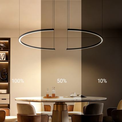 Immax NEO 07329L - LED dimbar pendel på vajer FINO LED/72 W/230 V 120 cm svart Tuya + fjärrkontroll