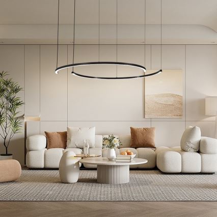 Immax NEO 07329L - LED dimbar pendel på vajer FINO LED/72 W/230 V 120 cm svart Tuya + fjärrkontroll