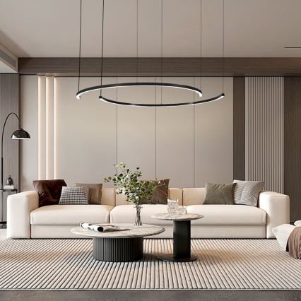 Immax NEO 07329L - LED dimbar pendel på vajer FINO LED/72 W/230 V 120 cm svart Tuya + fjärrkontroll