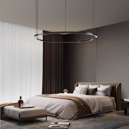 Immax NEO 07329L - LED dimbar pendel på vajer FINO LED/72 W/230 V 120 cm svart Tuya + fjärrkontroll