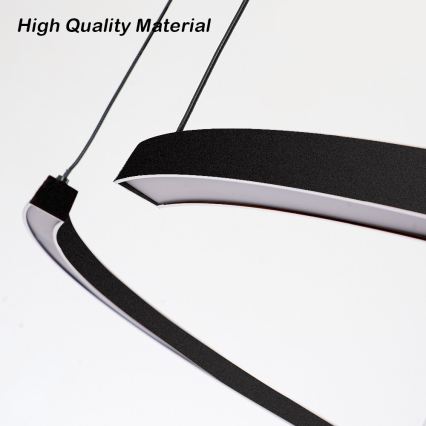 Immax NEO 07329L - LED dimbar pendel på vajer FINO LED/72 W/230 V 120 cm svart Tuya + fjärrkontroll