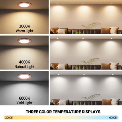 Immax NEO 07330L - Dimbar infälld LED-downlight DOWN LED/12W/230V Wi‑Fi Tuya Ø 12 cm roséguld