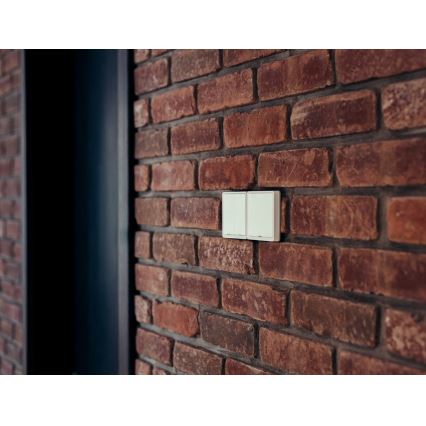 Immax NEO 07507L - Strömbrytare 2-knappar SMART 1xCR2430 Zigbi 3.0 Tuya