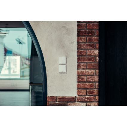 Immax NEO 07507L - Strömbrytare 2-knappar SMART 1xCR2430 Zigbi 3.0 Tuya