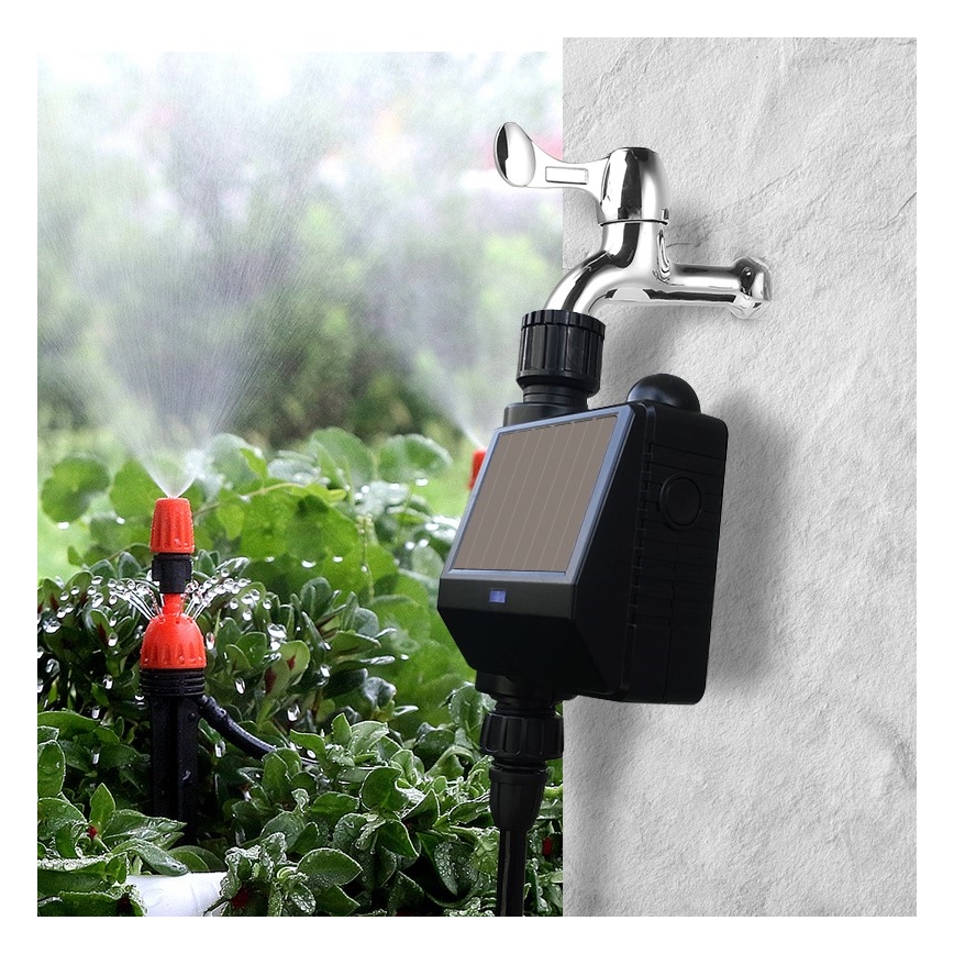 Immax NEO 07525L - Bevattningsventil + jordfuktighetssensor 2xAA IP65 Tuya