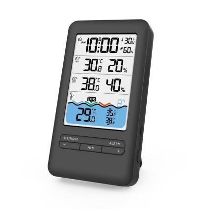 Immax NEO 07529L - Smart pooltemperatursensor + 2x Inomhustemperatur- och fuktighetssensor Wi-Fi Tuya