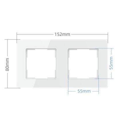 Immax NEO 07541L - Ram för strömbrytare, uttag och termostater 2Z