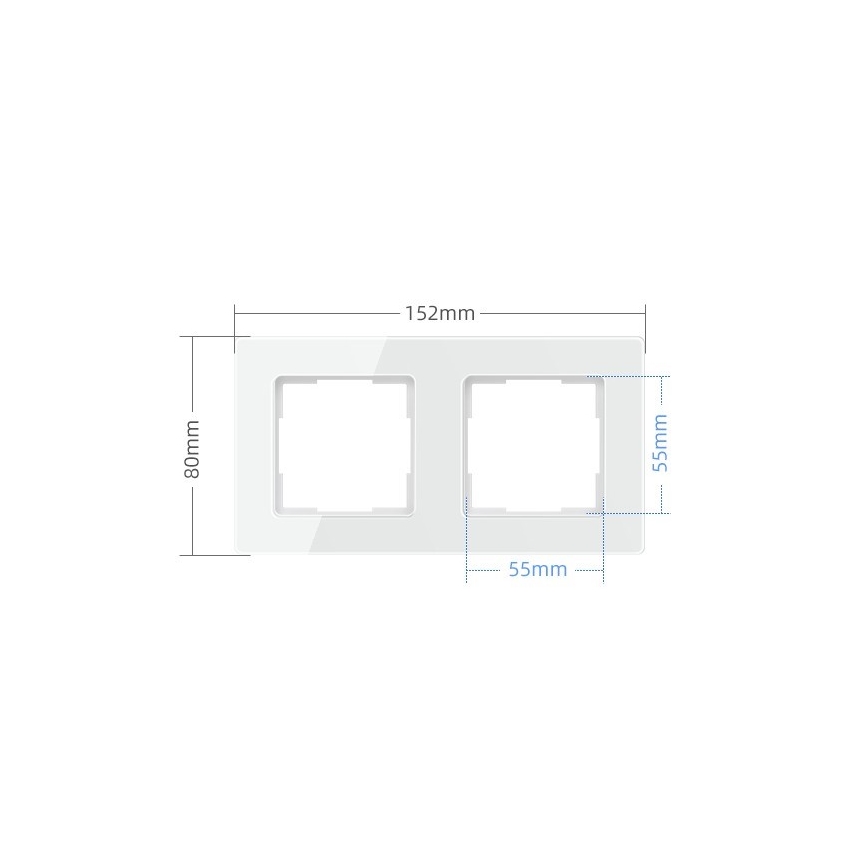 Immax NEO 07541L - Ram för strömbrytare, uttag och termostater 2Z