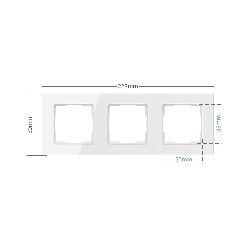 Immax NEO 07542L - Ram för strömbrytare, eluttag och termostater 3Z