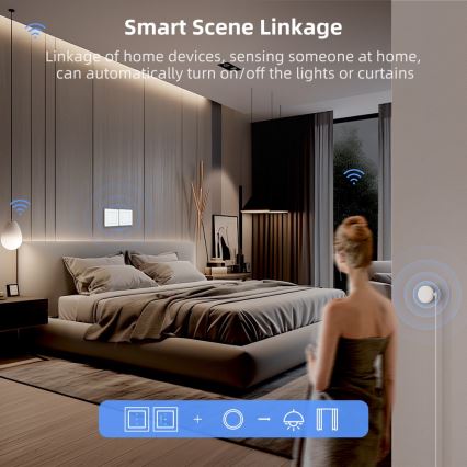 Immax NEO 07551L - Smart strömbrytare för styrning av persienner och rullgardiner 230V