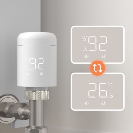 Immax NEO 07554L - Termostatiskt ventilhuvud, batteridrivet (3xAA)