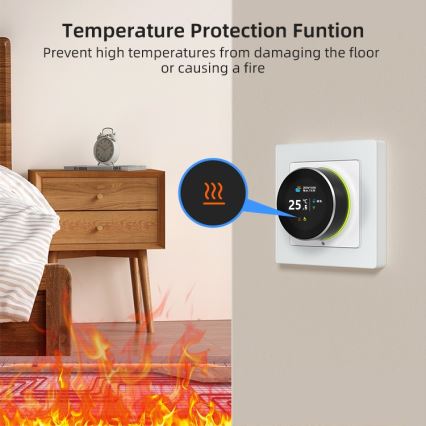 Immax NEO 07555L - SMART-termostat för elektrisk golvvärme 230 V/16 A