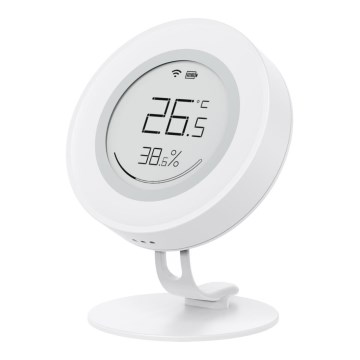 Immax NEO 07557L - Smart temperatur- och luftfuktighetssensor 1xCR2430 Tuya