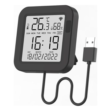 Immax NEO 07559L - Styrenhet med temperatur- och fuktsensor 5V Wi-Fi