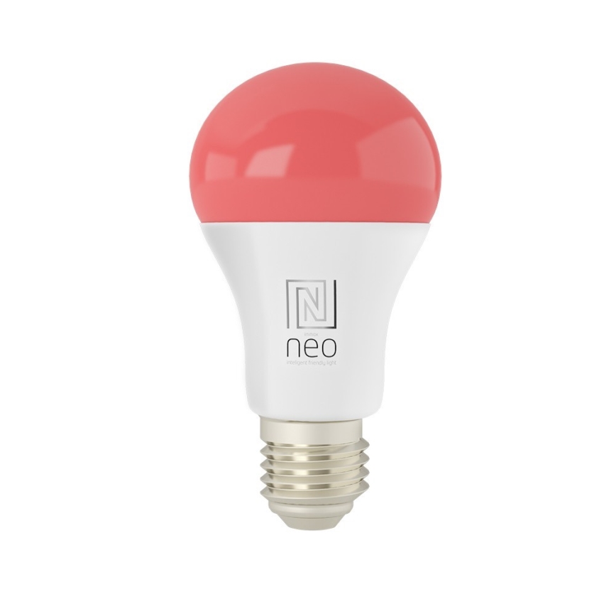 Immax NEO 07712L - LED RGB+CCT Ljusreglerad glödlampa NEO LITE Smart E27/9W/230V Wi-Fi Tuya 2200 - 6500K